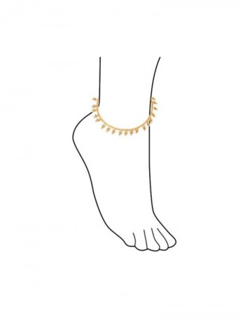 18 Karat Gold Plated Charm Anklet