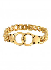 Gold Plated Curb Link Chain Bracelet
