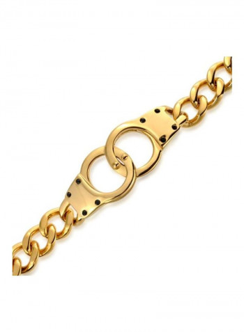 Gold Plated Curb Link Chain Bracelet