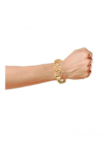 Gold Plated Curb Link Chain Bracelet
