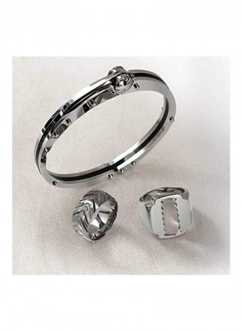 Stainless Steel Handcuff Bracelet