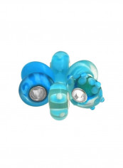 Sterling Silver Ocean Murano Charm Bracelet