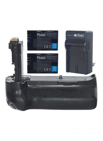 5-Piece Battery Grip Kit For Canon Black