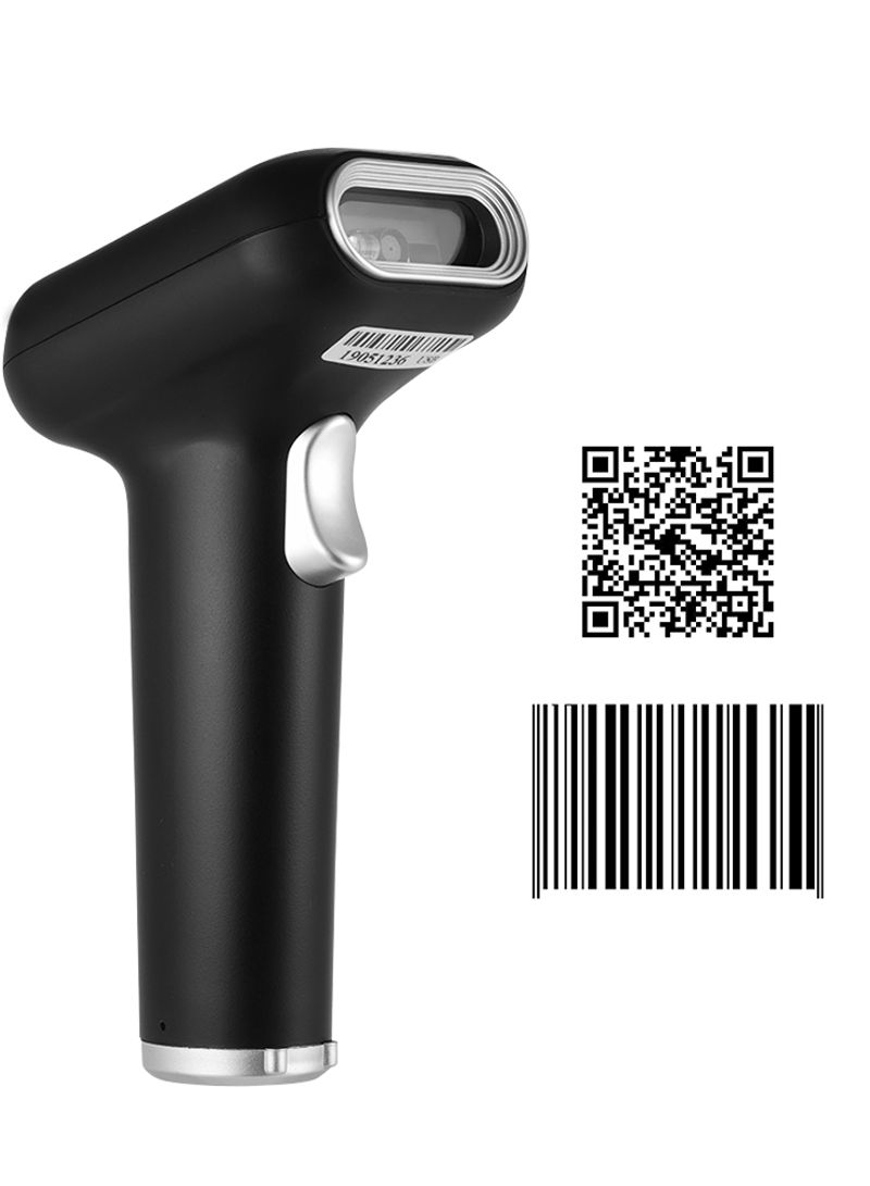 Handheld USB Wired CMOS Image Barcode Scanner 1D 2D QR PDF417 Data Matrix Code Reader With Cable 18.50 x 8.30 x 11.00cm Black