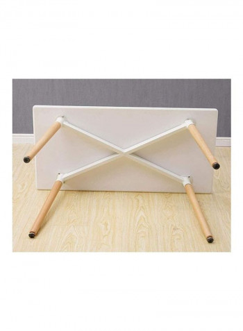 Modern Rectangle Dining Table For Kitchen And Office White 74 x 120 x 80cm