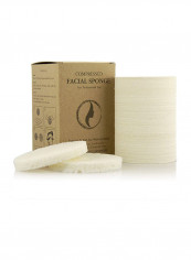 Compressed Natural Cellulose Facial Sponges White (100 Count/S1901W)