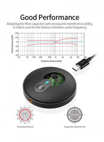Omnidirectional Condenser Microphone C11121-V Black