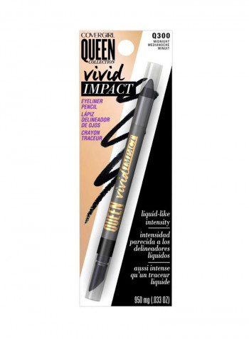 Queen Vivid Impact Eye Liner Q300 Midnight