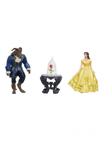Disney Beauty And The Beast Enchanted Rose Scene Playset 6.4 x 25.1cm