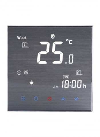 LCD Smart Thermostat Digital Temperature Controller Black 11x9x6.1millimeter