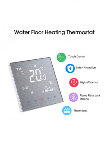 LCD Smart Thermostat Digital Temperature Controller Black 11x9x6.1millimeter