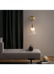 Single Head Glass Light  E27 LED Wall Lamp Gold 15*15*30centimeter