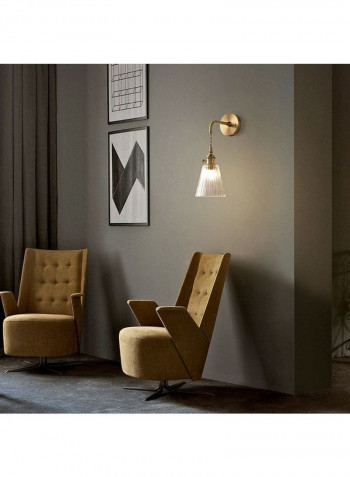 Single Head Glass Light  E27 LED Wall Lamp Gold 15*15*30centimeter