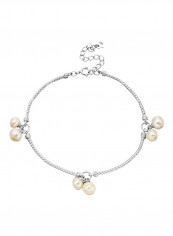 925 Sterling Silver Pearl Filigree Bracelet