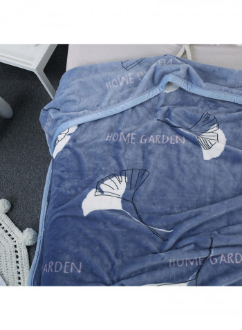 Modern Fresh Home Flannel Thickened Blanket Cotton Blue/White 180x230centimeter