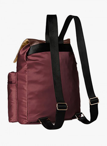 Polyester Blend Backpack Bpalimdebn Brown