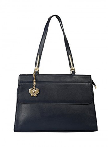 Polyester Blend Shoulder Bag Black