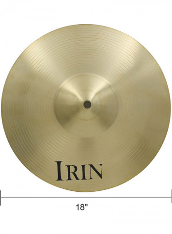 18" Brass Alloy Crash Ride Hi-Hat Cymbal for Drum Set