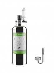 Stainless Steel Double Aquarium Co2 Generator System Silver 44 x 15 x 15centimeter