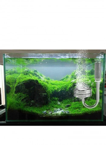 Stainless Steel Double Aquarium Co2 Generator System Silver 44 x 15 x 15centimeter