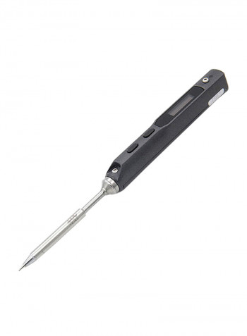 Portable Digital OLED Intelligent Electric Soldering Iron Balck/Silver 167millimeter
