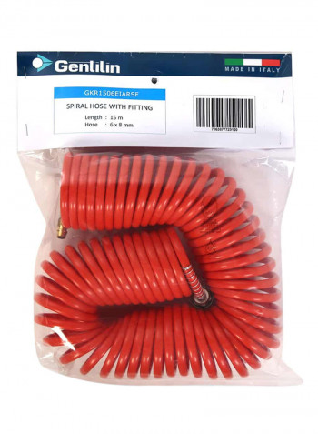 Spiral Air Hose With Fitting