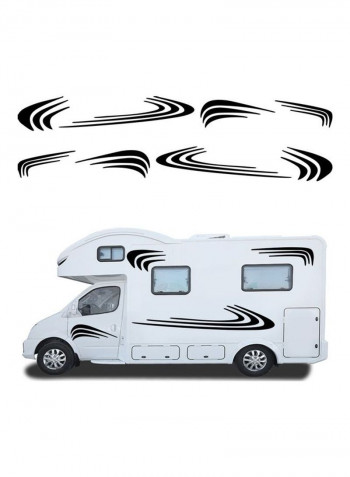 Two side RV Stripes Graphics Decals Car Stickers