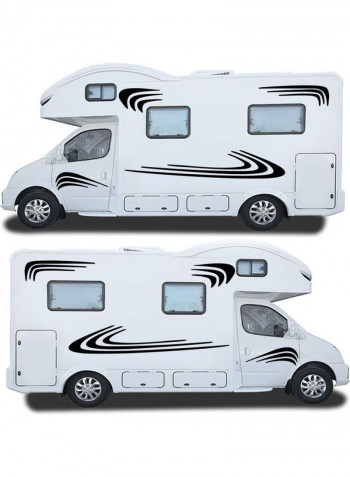 Two side RV Stripes Graphics Decals Car Stickers