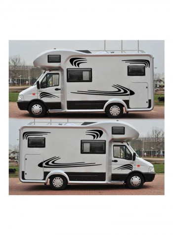 Two side RV Stripes Graphics Decals Car Stickers