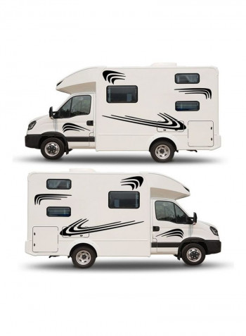 Two side RV Stripes Graphics Decals Car Stickers