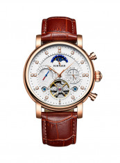 Men's Water Resistant Leather Analog Watch J025 1