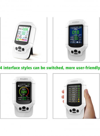 Multi-Functional Air Quality Analyser Tester Multicolor 16.5cm