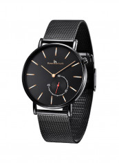 Men's Waterproof Stainless Steel Double-Dial Analog Watch NNSB03707715