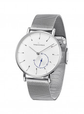 Men's Waterproof Stainless Steel Double-Dial Analog Watch NNSB03707716