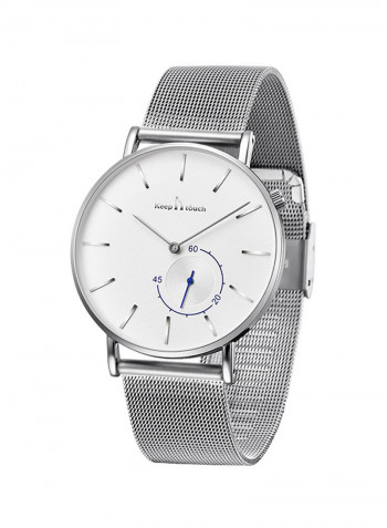 Men's Waterproof Stainless Steel Double-Dial Analog Watch NNSB03707716