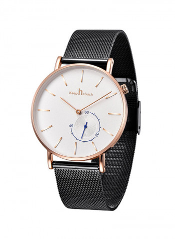 Men's Waterproof Stainless Steel Double-Dial Analog Watch NNSB03707717
