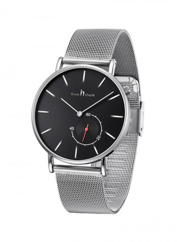 Men's Waterproof Stainless Steel Double-Dial Analog Watch NNSB03707719