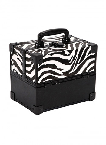 Fashion Large Capacity Cosmetic Bag Black/White