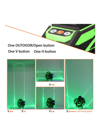 Multifunctional 16 Lines Laser Level Tool Multicolour
