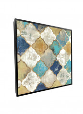 Vintage Canvas Wall Art Painting Multicolour 30x30centimeter