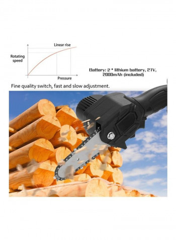 21V Portable Electric Pruning Saw Kit Black