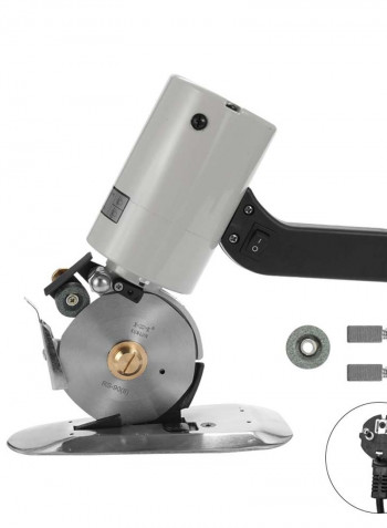 Portable Low-Noise Cloth Cutting Machine Silver/Black 30.00 X 20.00 X 28.00cm