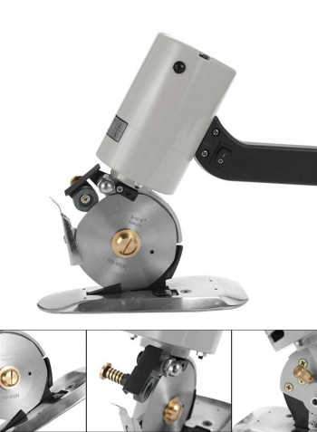 Portable Low-Noise Cloth Cutting Machine Silver/Black 30.00 X 20.00 X 28.00cm
