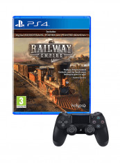 لعبة "Railway Empire" مع ذراع تحكم لاسلكي دوال شوك 4 - بلايستيشن 4 - بلاي ستيشن 4 (PS4)