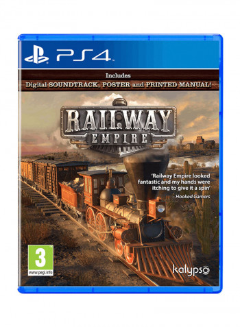 لعبة "Railway Empire" مع ذراع تحكم لاسلكي دوال شوك 4 - بلايستيشن 4 - بلاي ستيشن 4 (PS4)
