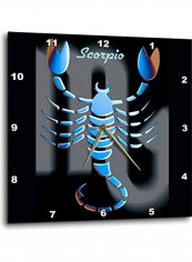 Scorpio Zodiac Sign Wall Clock Multicolour 10x10inch