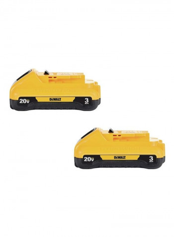 2-Pack 20V MAX Battery Pack Yellow/Black