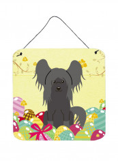 Chinese Crested With Eggs Printed Wall/Door Hanging Multicolour 14 x 19inch
