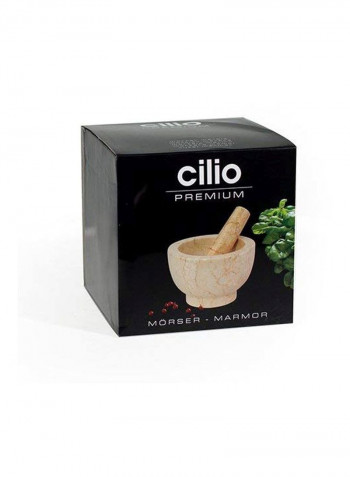 Champagne Marble Mortar And Pestle Beige