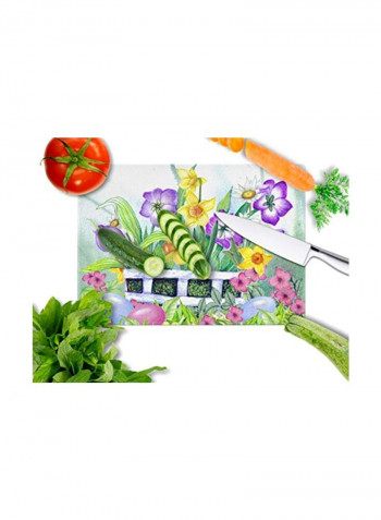 Printed Cutting Board Violet/Yellow/Green 12x16inch